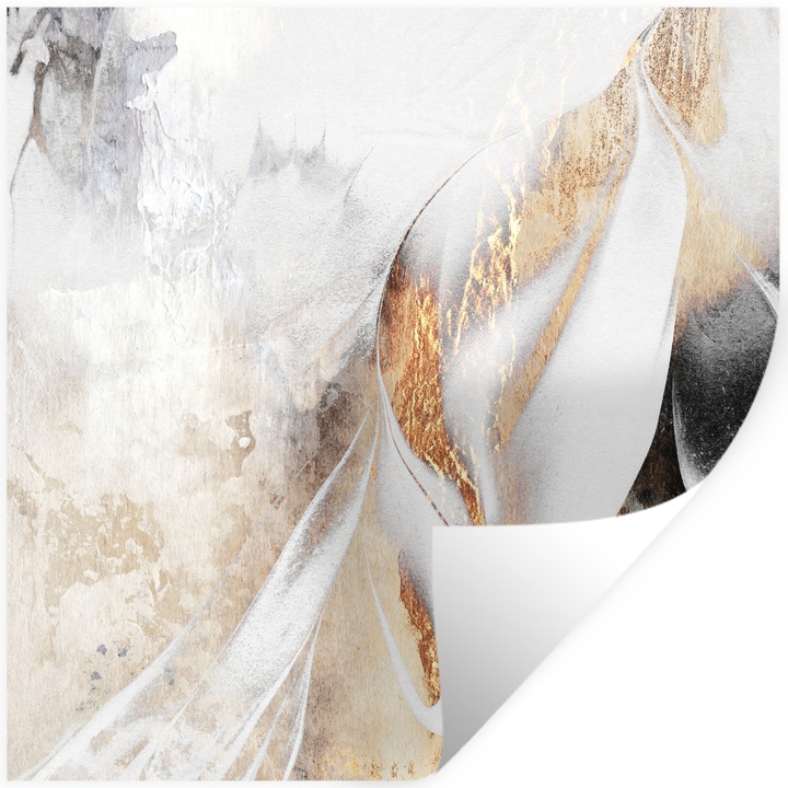 Sticker Decorativ pentru Perete, Autocolant din Vinil PVC Autoadeziv, Living, Bucatarie, Modern Art, Decorarea peretilor 50x50 cm