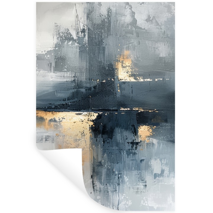 Sticker Decorativ pentru Perete, Autocolant din Vinil PVC Autoadeziv, Living, Bucatarie, Modern Art, Decorarea peretilor 80x120 cm