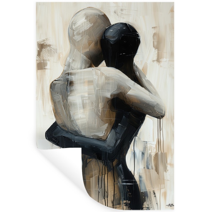 Sticker Decorativ pentru Perete, Autocolant din Vinil PVC Autoadeziv, Living, Bucatarie, Modern Art, Decorarea peretilor 40x60 cm