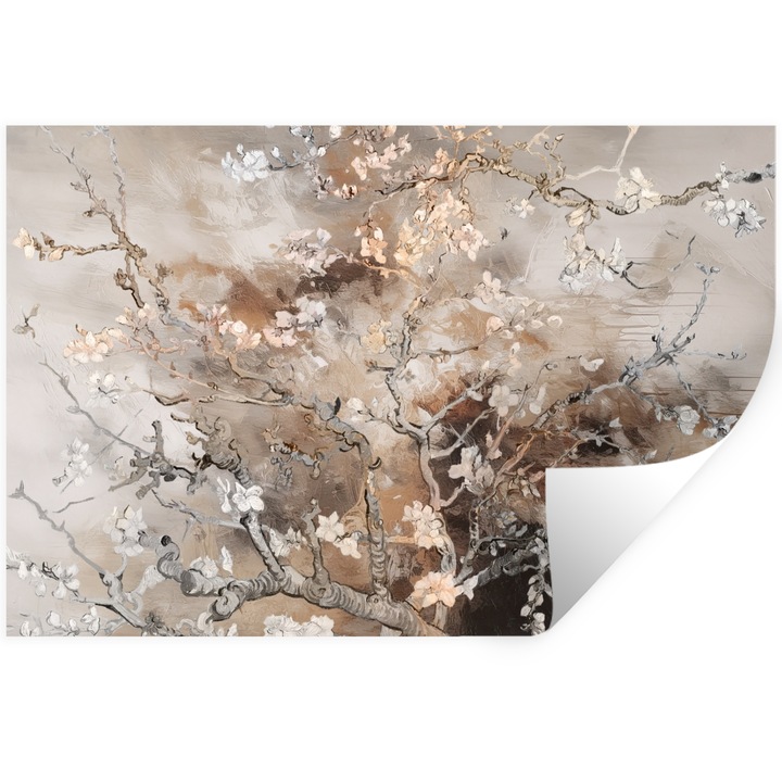 Sticker Decorativ pentru Perete, Autocolant din Vinil PVC Autoadeziv, Living, Bucatarie, Modern Art, Decorarea peretilor 60x40 cm