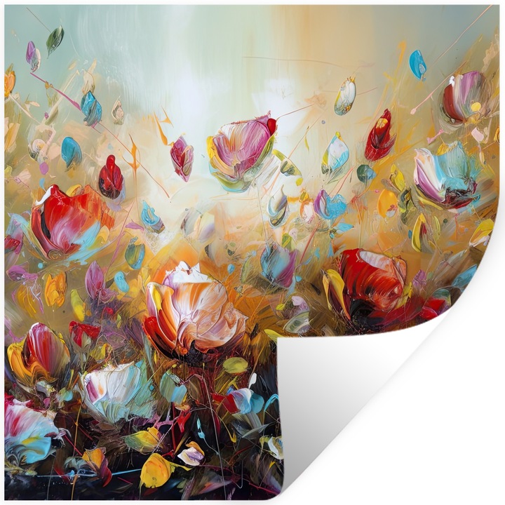 Декоративен стикер за стена, самозалепващ PVC винилов стикер, всекидневна, кухня, модерно изкуство, декорация на стени 50x50 см