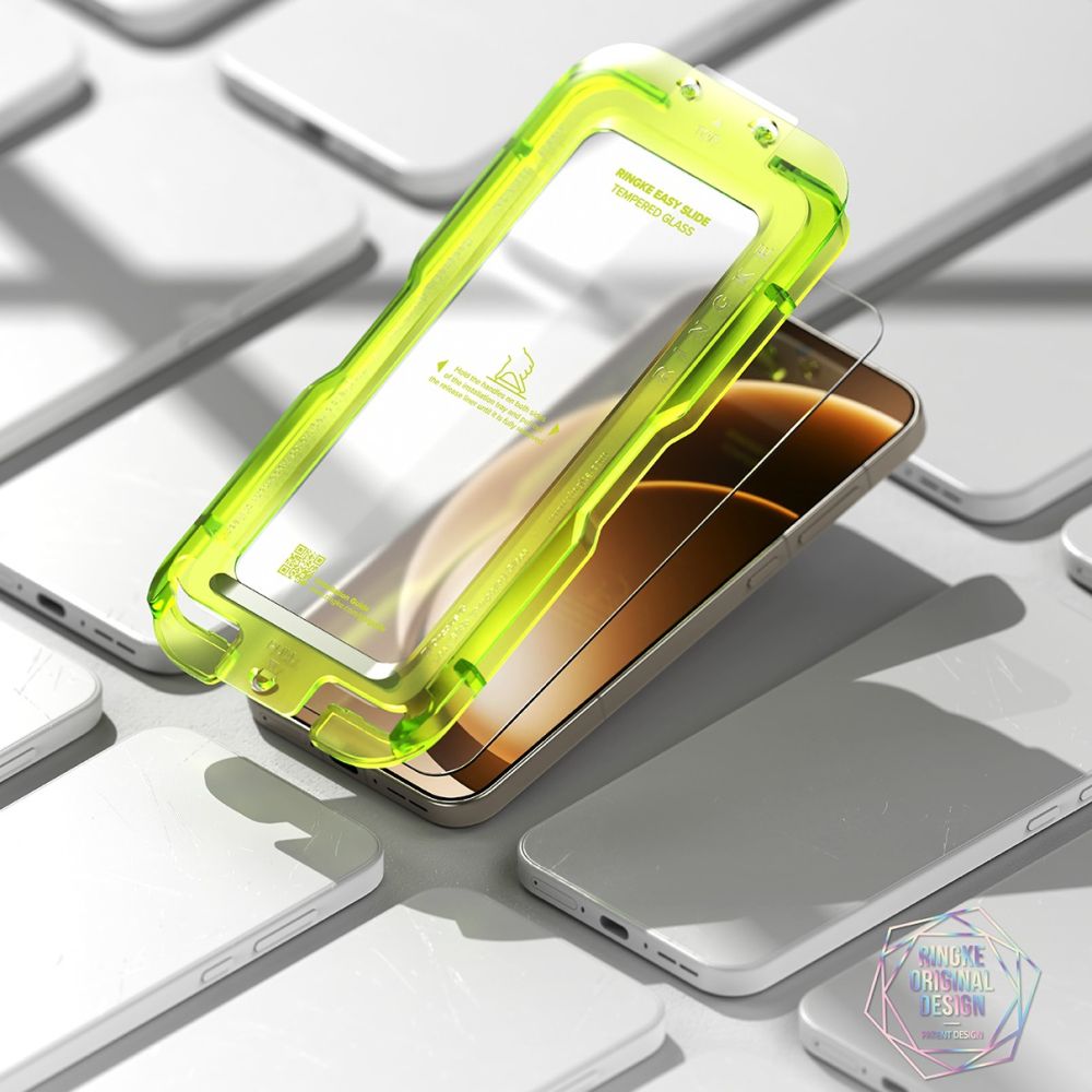 Set 2 folii sticla securizata Ringke Easy Slide, Set montare inclus, compatibile cu OnePlus 15, Transparent