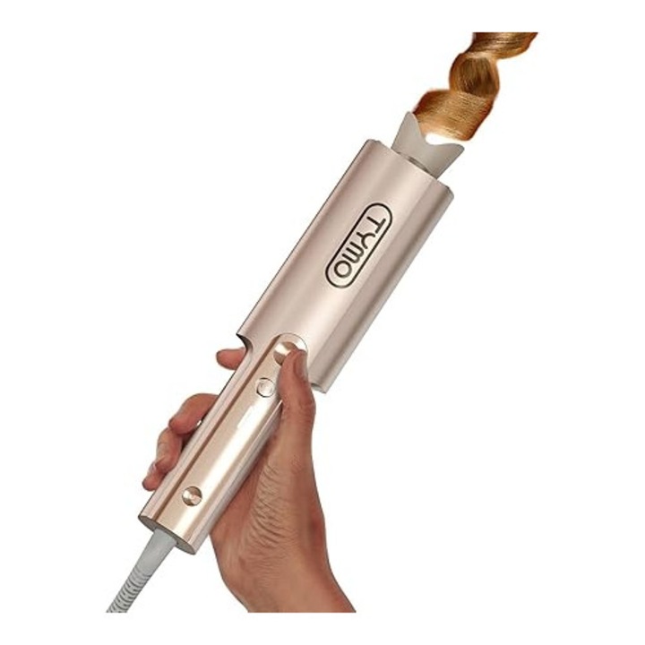 TYMO Curlpro Plus, Ondulator Automat pentru Par Lung, Bucle Mari, 32 mm, Aparat pentru Bucle Tip Beach Waves, Ondulator Anti-Arsura, Ondulator Automat cu Incalzire Rapida, Auriu