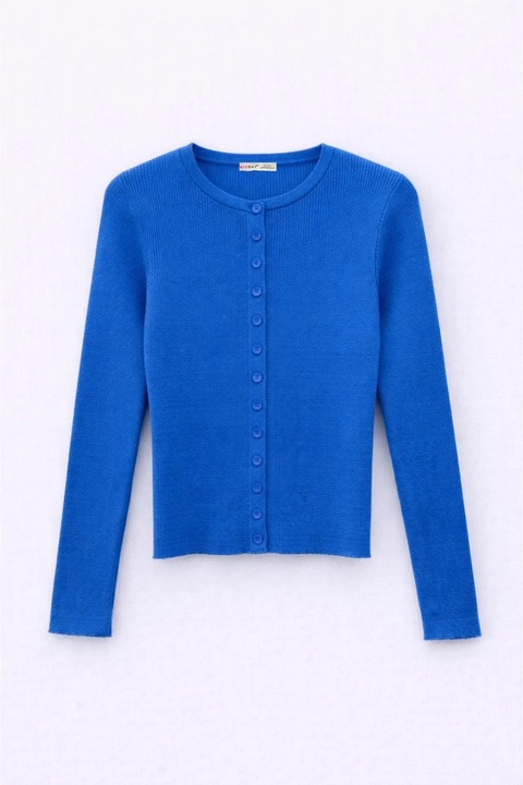 Mixray, cardigan slim, Albastru marin