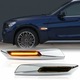 Комплект от 2 хромирани димни LED странични мигачи за BMW Серия 5 E60, E61, Серия 3 E90, E91, E92, E93, Серия 1 E81, E82, E87, E88, X1 E84