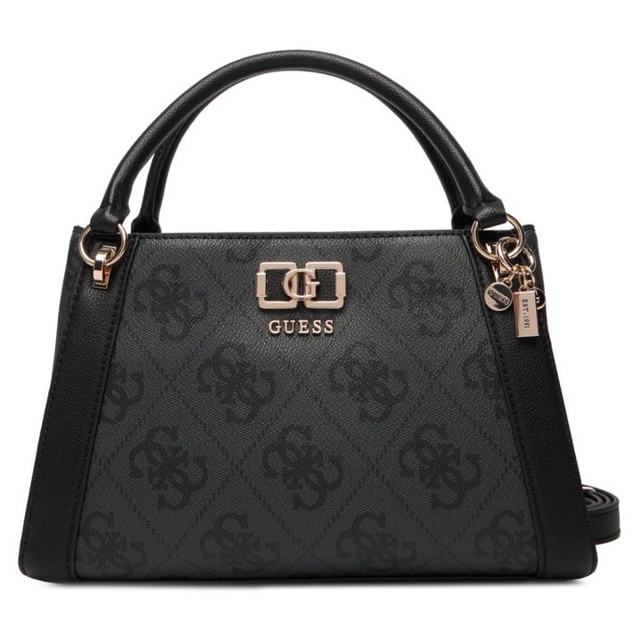 Női táska Guess Karnilla, antracit, 31x20x10cm, ökológiai bőrből, levehető pánttal