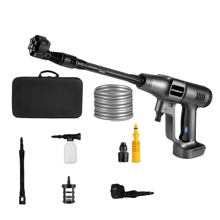 Aparat de spalat cu presiune electric, 3500W, 200Bar, 3 trepte de presiune, 5m furtun, fara baterie