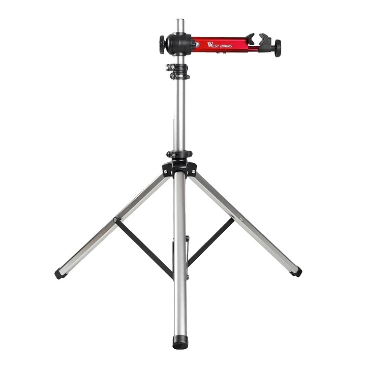 Stand de reparat biciclete, aluminiu, inaltime ajustabila, design pliabil, 3.5 kg