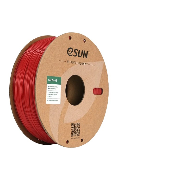 3D nyomtatószál, nagy sebességű, továbbfejlesztett tartósság, tűzpiros, 1.75mm