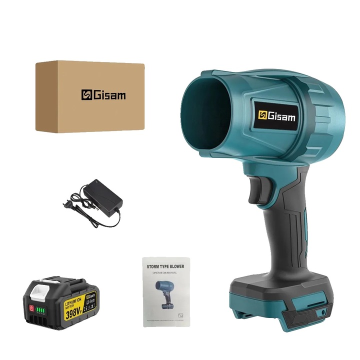 Suflanta electrica portabila, 1500W, 200 m/s, cu 1 acumulator