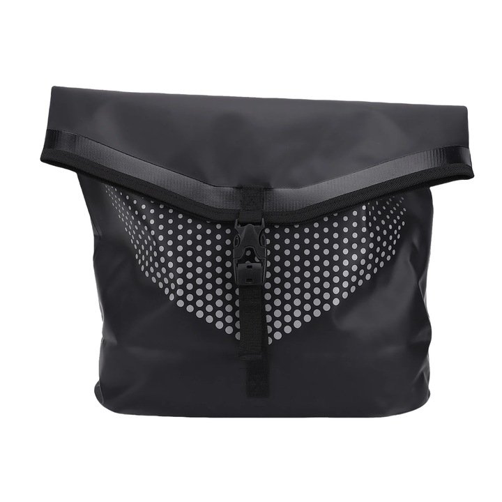 Geanta de sa pentru bicicleta electrica, design waterproof, instalare usoara, neagra
