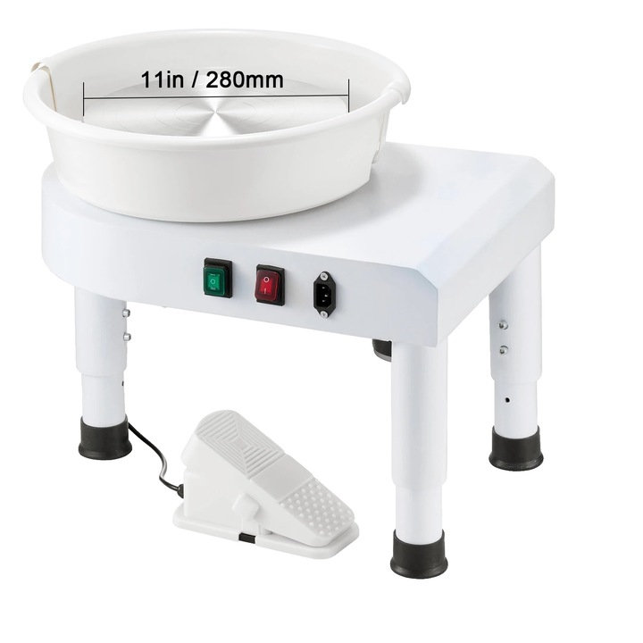Kerámia korong, 350W, 28cm, fehér,