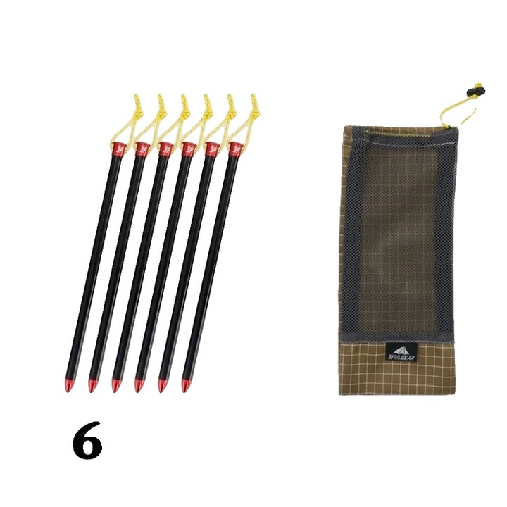 Picheti cort, 20cm, set 6, aliaj de aluminiu, design usor