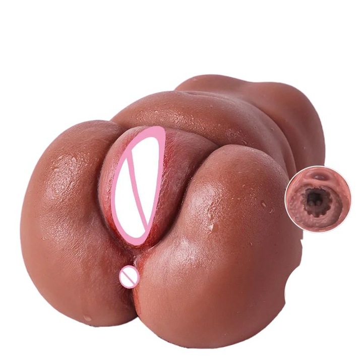 Férfi masztrurbátor, kettős csatornás kialakítás, valósághű textúra, 19.5x11.5x10.5cm