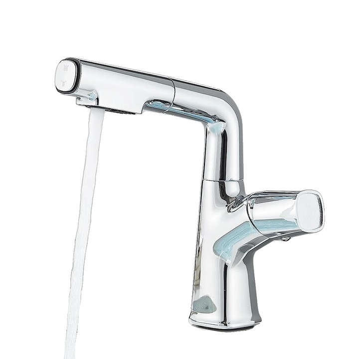 Csaptelep, klasszikus kivitel, mosdópultra szerelhető, króm, egykaros