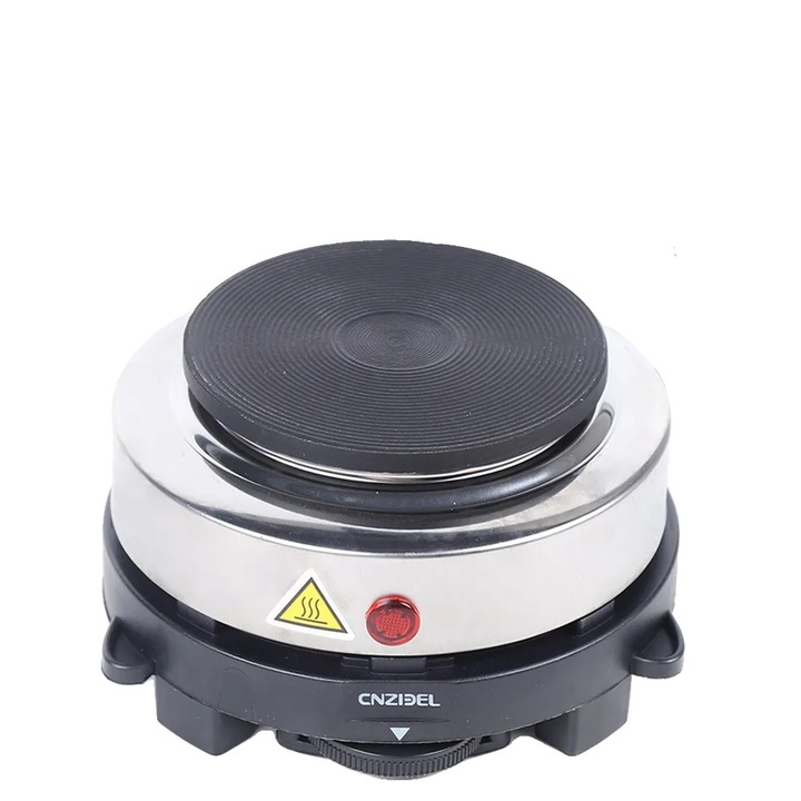 Plită electrică, 500 W, 6 setări de temperatură, design compact, diametru 9.6 cm