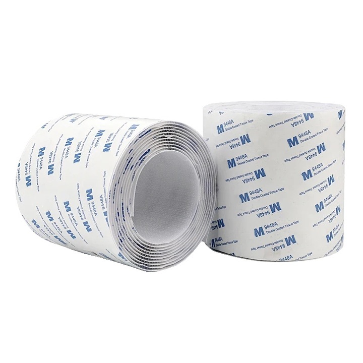 Двустранна самозалепваща лента, 1м, бяла, 110мм