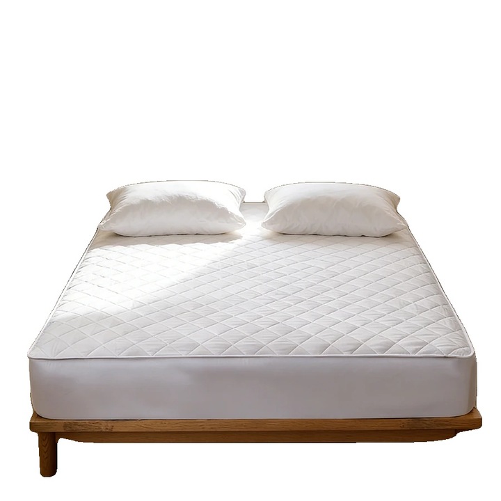 Чаршаф за легло, бял, 198x203см, комплект 1 бр, микрофибър, водоустойчив