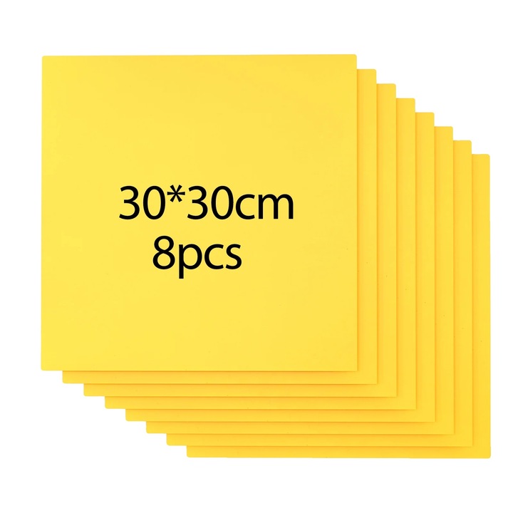 Tocatoare de bucatarie din lemn natural, 30x30cm, 3mm, design fara vopsea, potrivit pentru taiere cu laser si gravare inversa