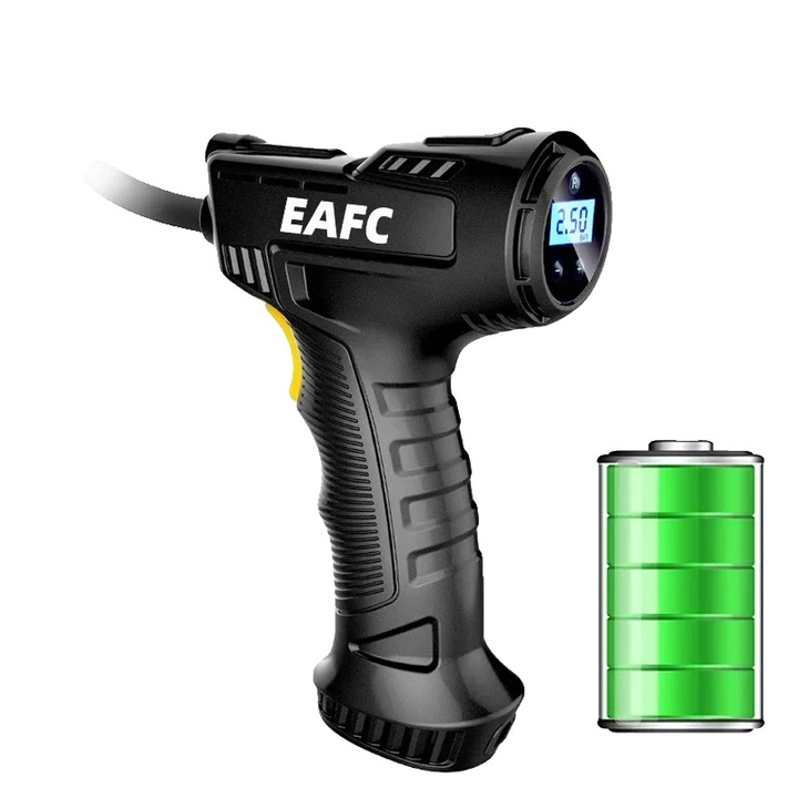 Compresor auto, design wireless, umplere rapida, 12V, 10x7.5x22.5cm