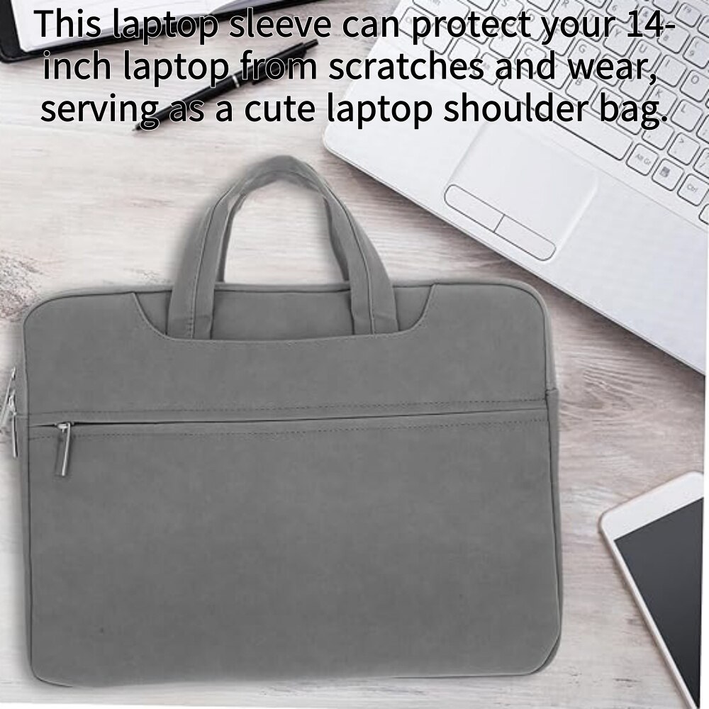Geanta laptop Tyvirundic, 15.6 inch, design modern, impermeabil, gri inchis, 40x30x3 cm