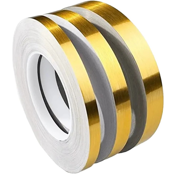 Самозалепваща се лента, 3см, 50м, златна, влагоустойчива