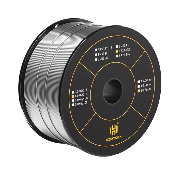 MIG Заваръчна тел, 0.8мм, 1 ролка, с флюсов пълнеж, медна сплав