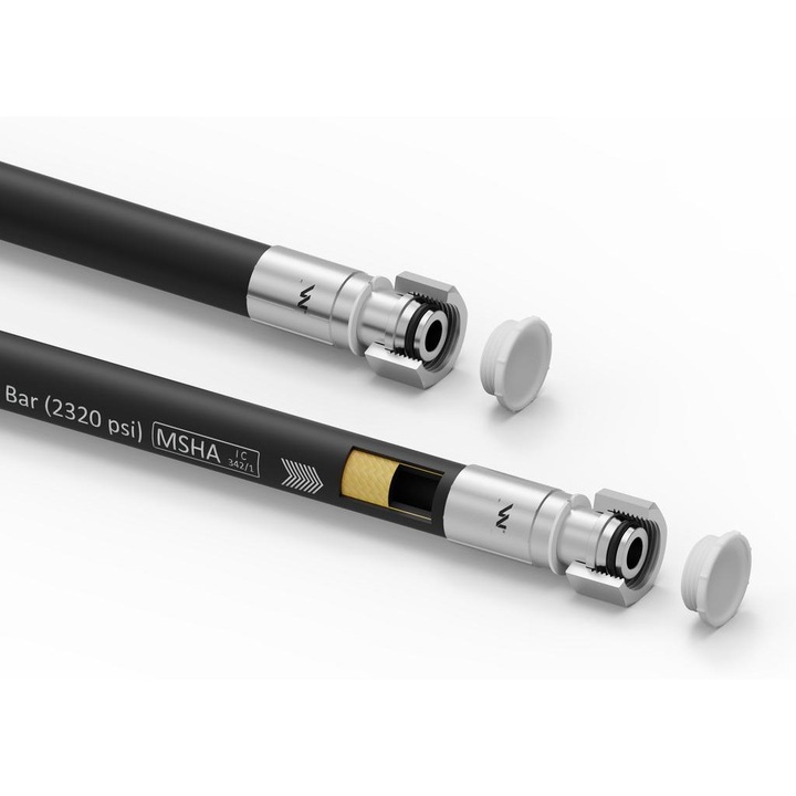 Conducta hidraulica Warynski, 1600mm, DN12, 16MPa, cu sigiliu, rezistenta la flacara