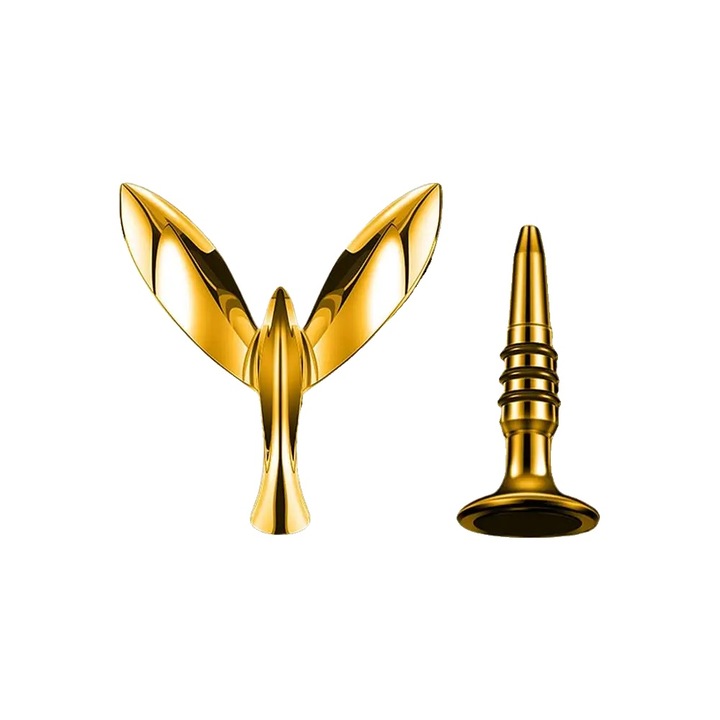 Тирбушони, отварачка за бутилки, издръжлива конструкция, ергономична дръжка, златист, 19x3.5cm