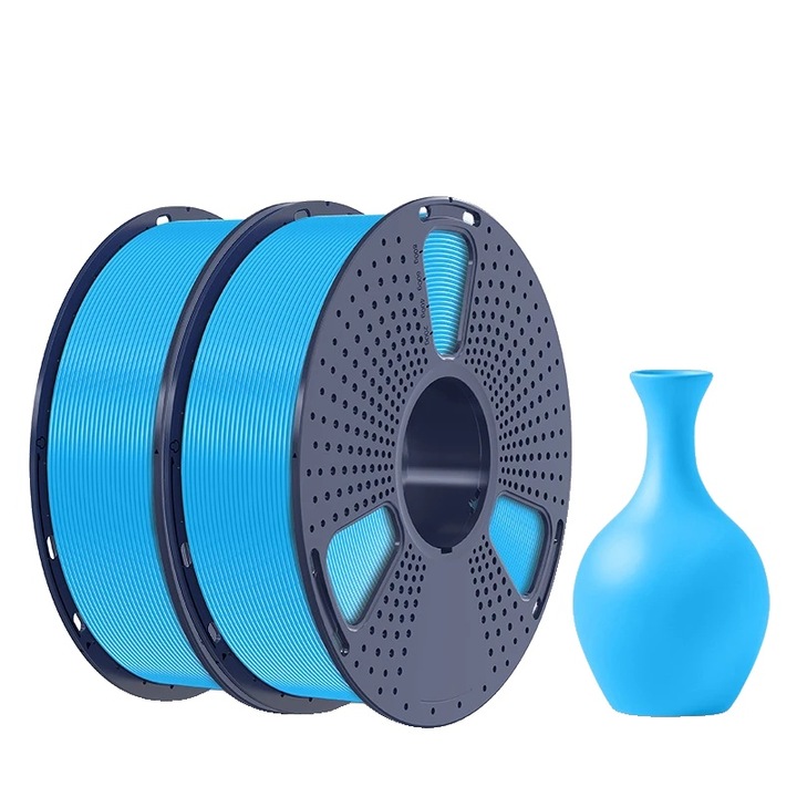 Filament 3D PLA META albastru cer, 1.75mm, ambalare vidata, set de consumabile