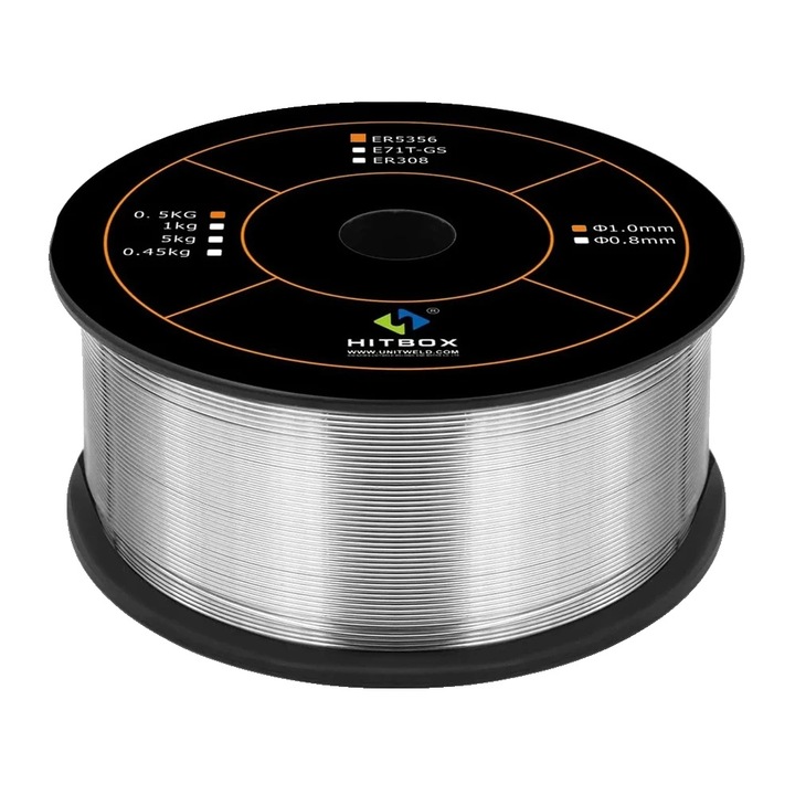 Sarma de sudura MIG, 1.0mm, 0.5kg, set 1 rola, aluminiu