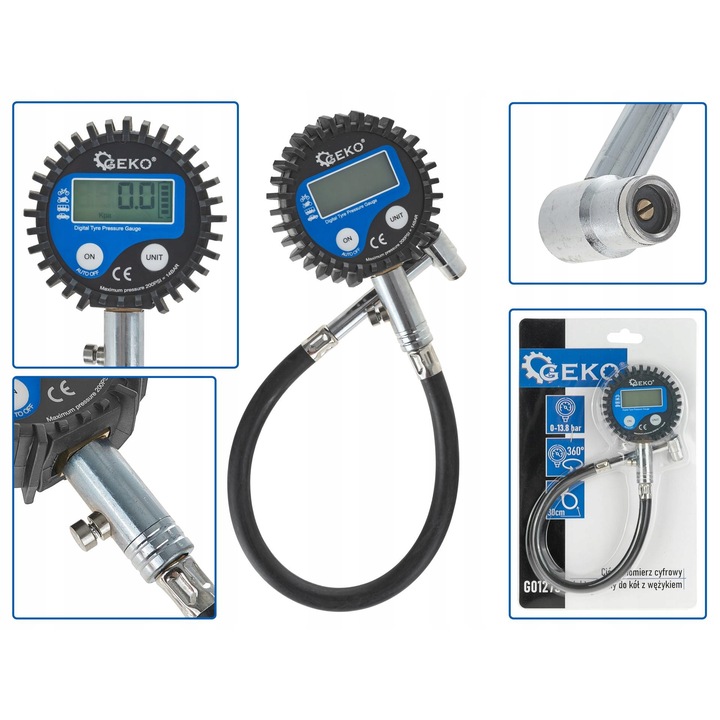 Tensiometru digital, Luka, pentru roti cu furtun electronic, 10x15x22cm