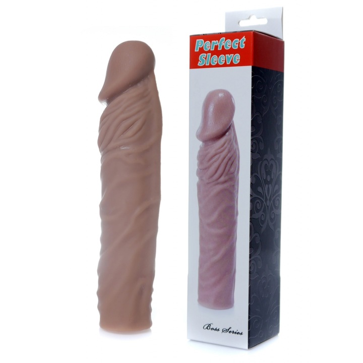 Manson pénisz B - Series, EasyLove, 19cm, 7cm toldalék, természetes szín