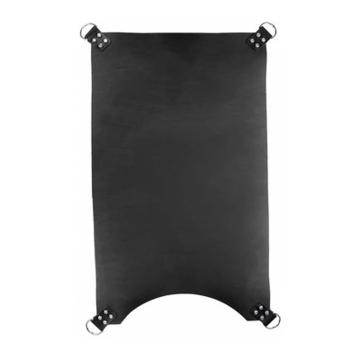 Curea MR. SLING SKORZANY 4 puncte NEGRU, 100 CM, PIELE NATURALA