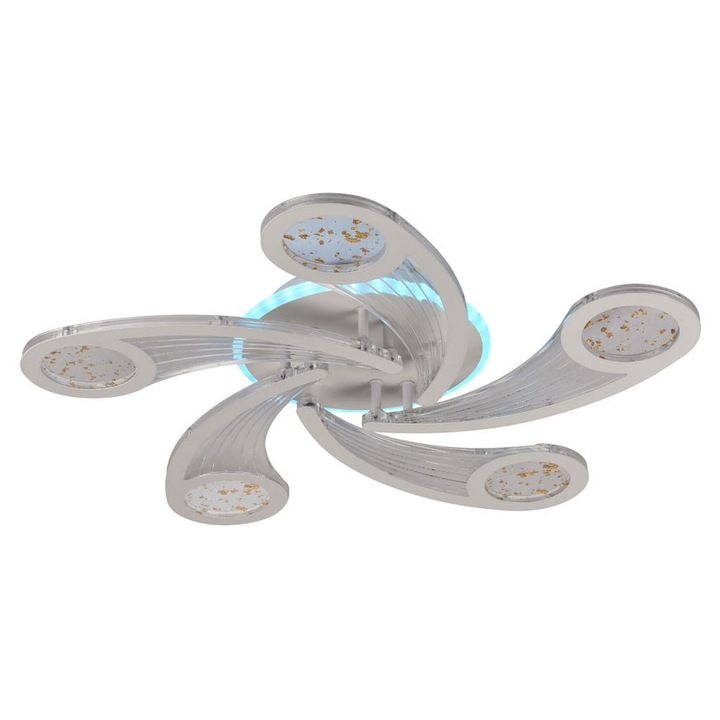 Plafoniera Drop LED 70W 3CCT 6650lm IP20, alb, Erste
