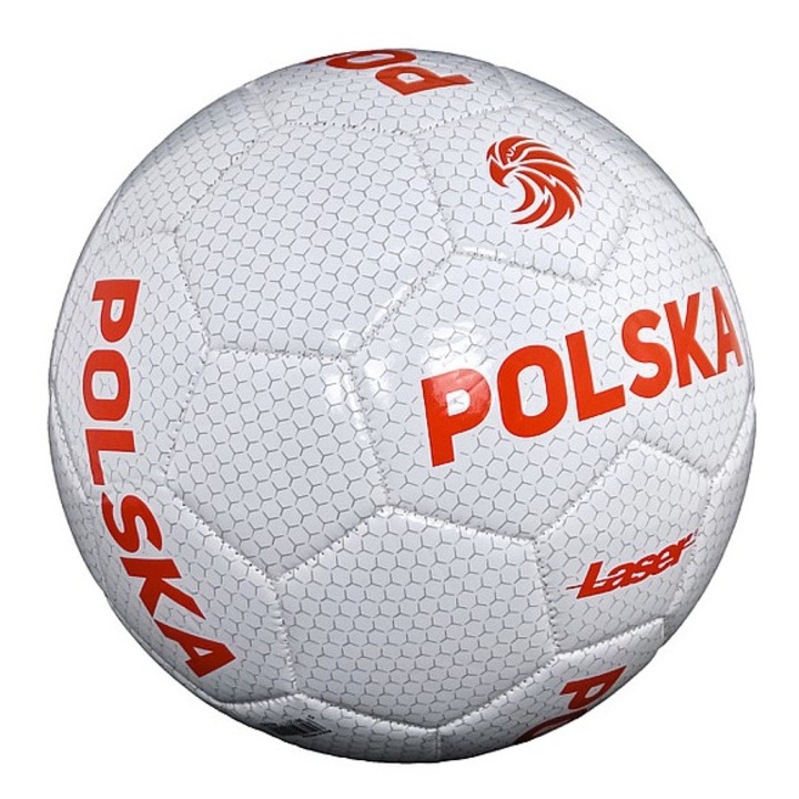 Minge fotbal ADAR, alb/ portocaliu, 22cm