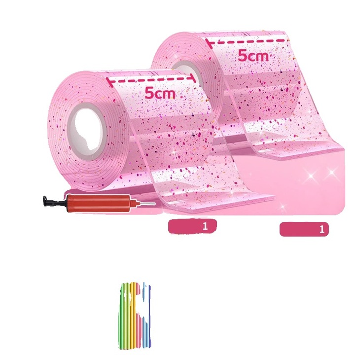 Лепящи ленти, комплект от 2 ролки, 25 мм x 10 м, универсална употреба, нетоксични