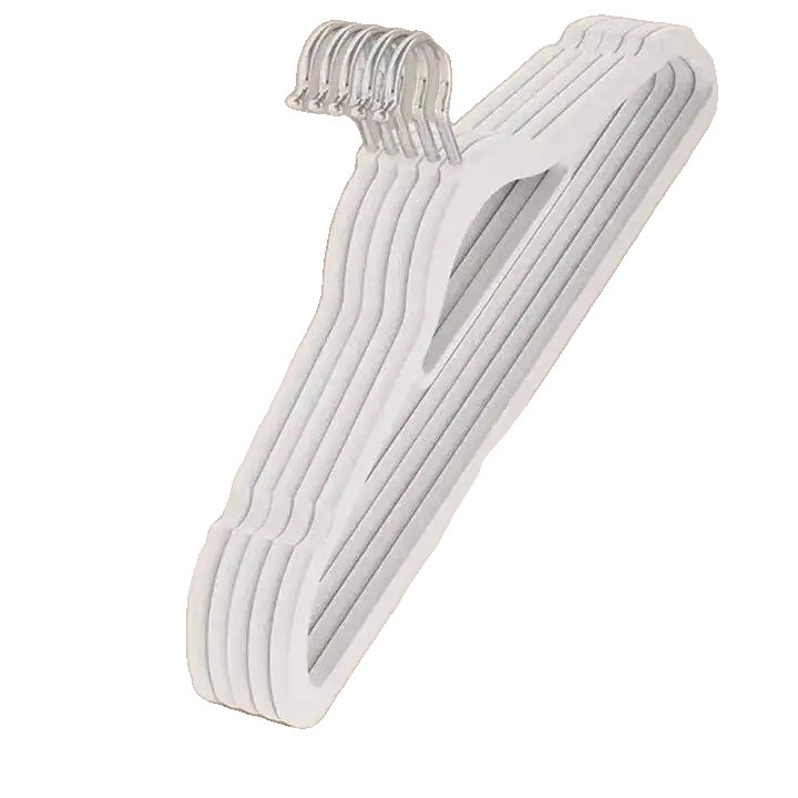 Ruhafogasok, 10 db-os szett, csúszásgátló kialakítás, törtfehér, vékony kivitel