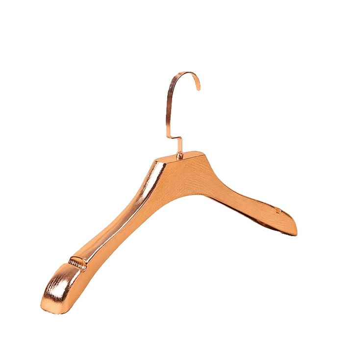 Vállfa szett ruhákhoz, rózsaarany, csúszásgátló kialakítás, 5 darab