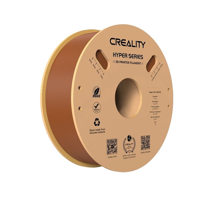 Filament 3D, 1 kg, nagy teljesítményű, barna