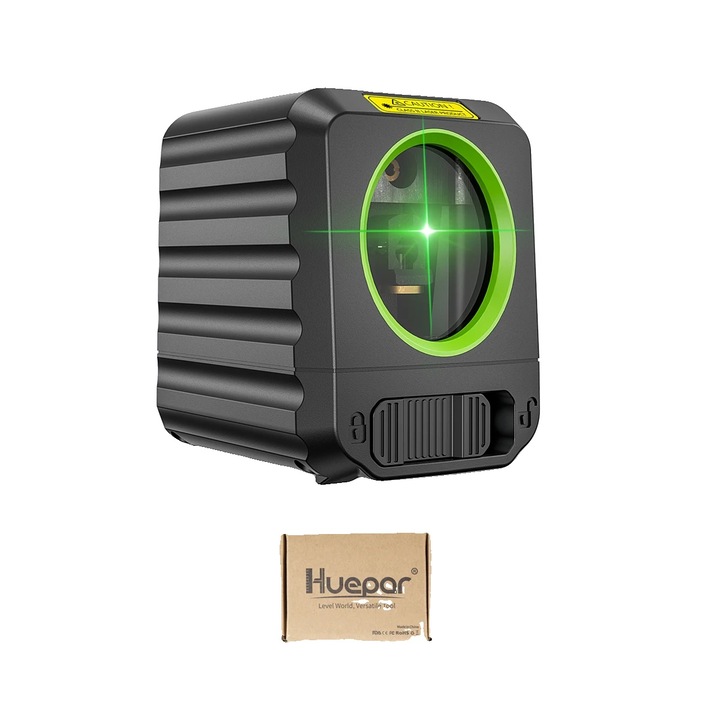 Lézeres szintező, önbeálló, zöld fénysugár, 30m, IP54