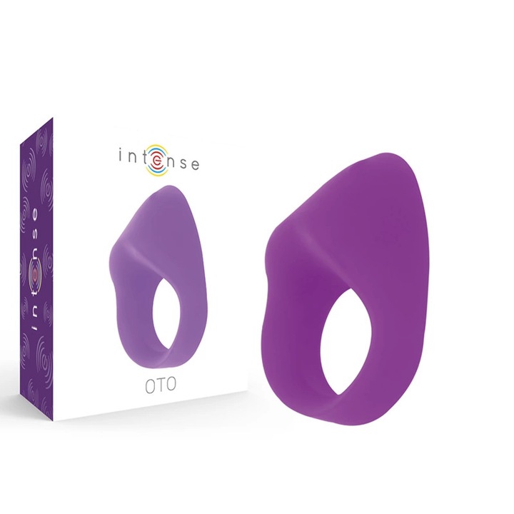 Inel vibrator, Intense, 20 moduri, violet, 7x3,5x3 cm
