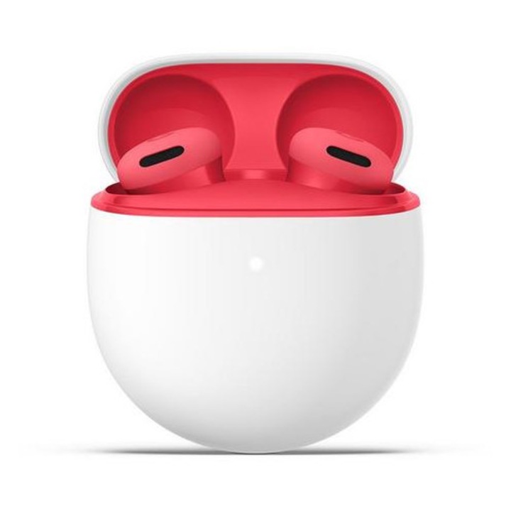 Casti In-Ear Google Pixel Buds 2a, True Wireless, Bluetooth, ANC, IP54, Berry / Rosu