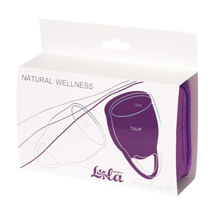 Set tampon menstruale Lola Toys, 15ml si 20ml, silicon medical, impermeabil