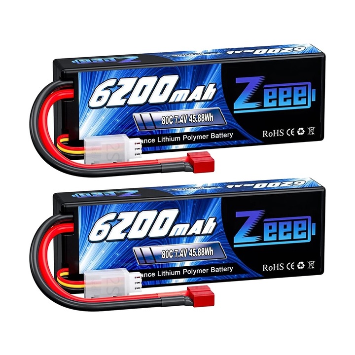 RC Батерия 7.4V 6200mAh 2S 80C