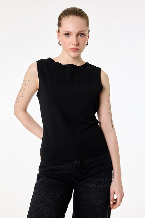 KOTON, Bluza uni fara maneci, Negru