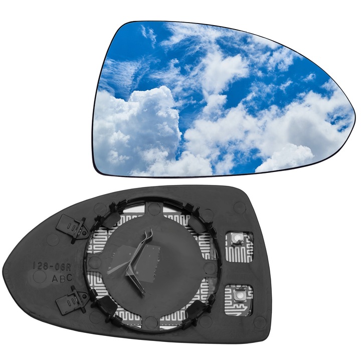 WKLAD LUSTERKA PENTRU OPEL CORSA D/E, 2006-2020, BIANCA, OGRZEWANA
