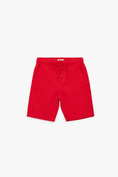 KOTON, Pantaloni scurti uni de bumbac, Rosu