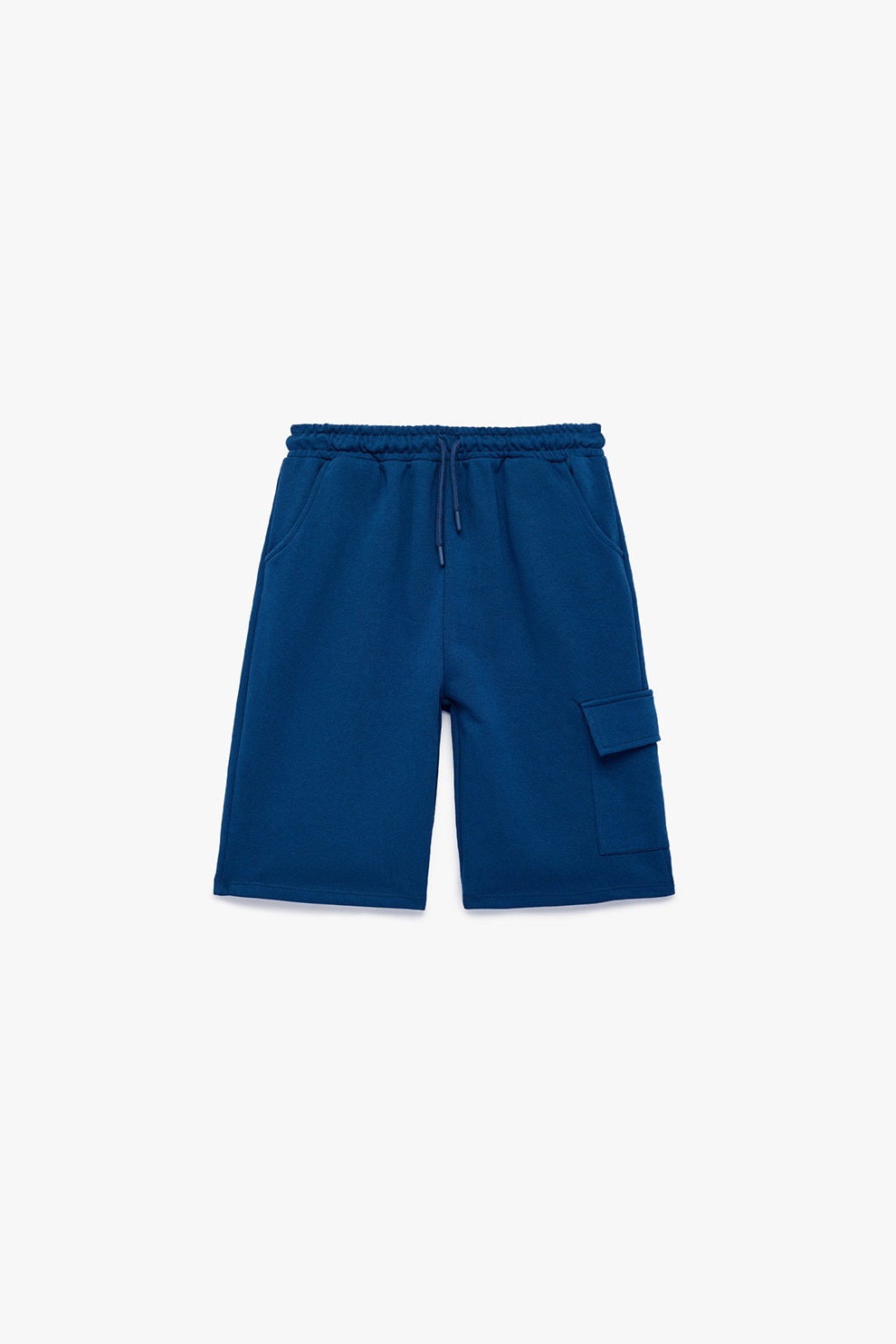 KOTON, Pantaloni scurti cu snur in talie, Bleumarin, 146-152 CM