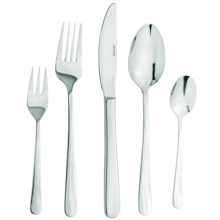 Evőeszközkészlet, 72 darabos, rozsdamentes acél, polírozott, többszínű